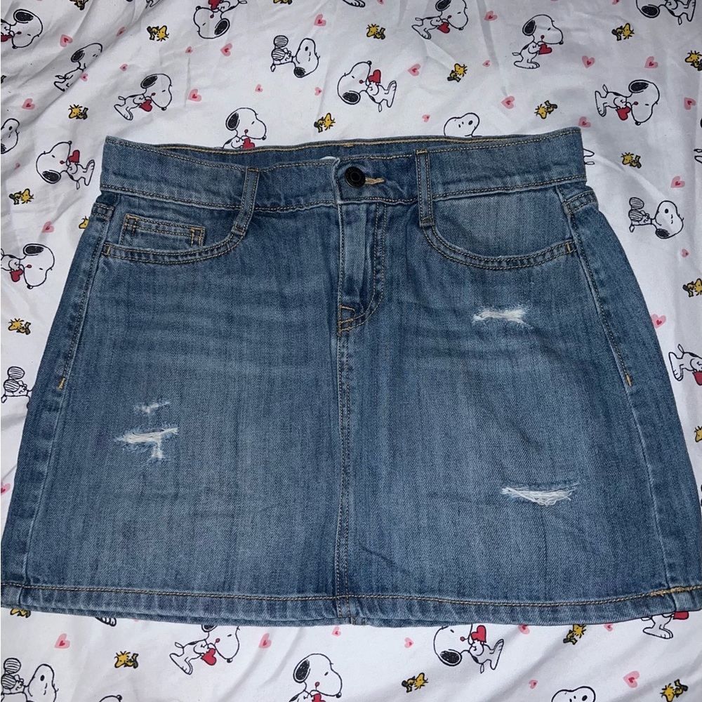 vintage y2k ultra low rise denim micro mini
Skirt